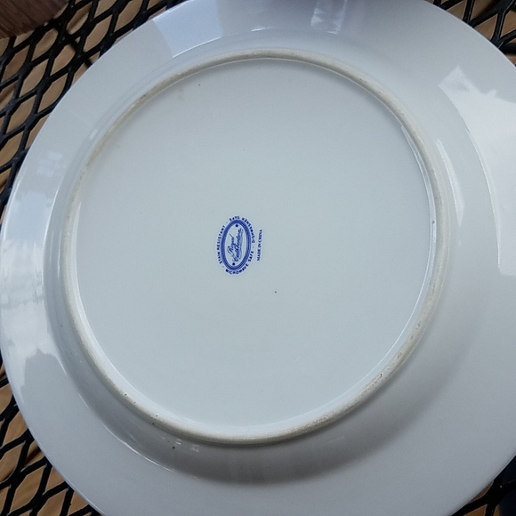ROYAL CUTHBERTSON - Blue and White Porcelain Dinner Plate - WILLOW - 10 3/4" - Picture 7 of 8